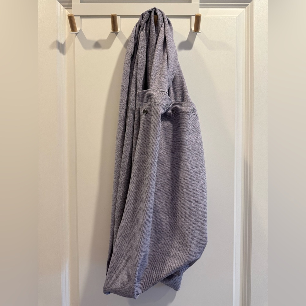 Lululemon Lavender Striped Yoga Scarf